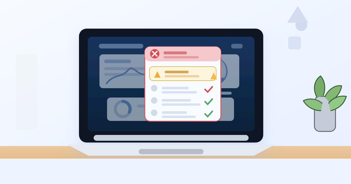 Illustration of AI app cleanup audit turning messy code into a safer structured product